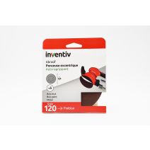 5 disques de ponçage 8 trous Ø125mm grains 120 - INVENTIV
